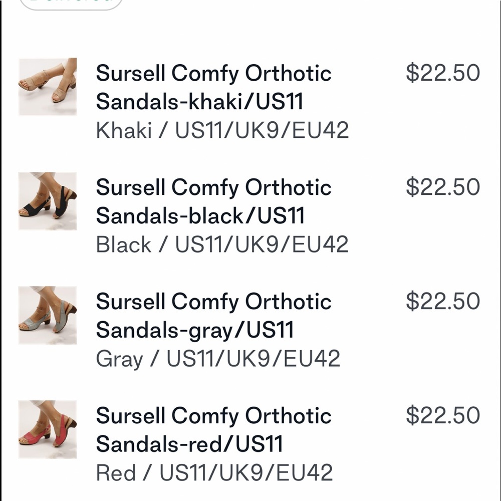 Orthopedic Sandals with memory foam size 11